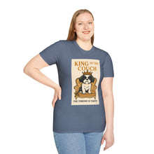 King of the Couch T-Shirt (Transparent) | Funny Shih Tzu Tee, Velcro Dog Humor, Tiny Dog Big Attitude, Pet Lover Gift