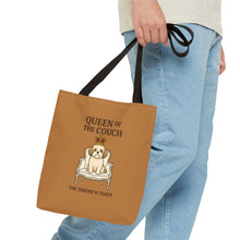 Queen of the Couch – Light Brown Shih Tzu Tote Bag | Dog Mom Gift | The Throne Is Taken