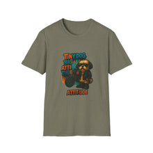 Tiny Dog, Big Attitude T-Shirt | Funny Biker Dog Tee, Shih Tzu Gift, Motorcycle Graphic Shirt for Pet Lovers