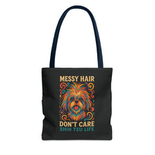 I Speak Fluent Shih Tzu – Neon Funny Dog Tote Bag | Gift for Shih Tzu Moms & Small Dog Lovers