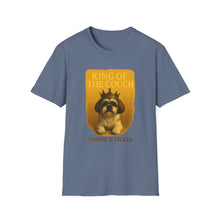 King of the Couch T-Shirt | Lazy Dog Humor Tee, Shih Tzu Royalty Shirt, Funny Pet Dad Gift