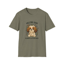 Velcro Dog Always Attached T-Shirt | Clingy Shih Tzu Shirt, Funny Pet Parent Tee, Dog Lover Gift, Cute Unisex Dog Apparel