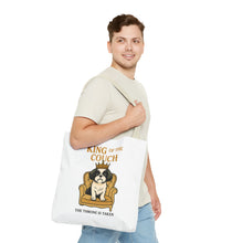 King of the Couch – Funny Shih Tzu Tote Bag | Small Dog Dad Gift | Throne Taken Dog Humor