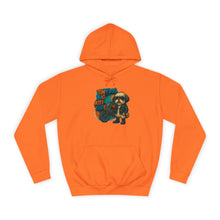 Tiny Dog College Hoodie, Unisex Sweatshirt, Cozy College Gear, Funny Animal Apparel, Cute Pet Lover Gift, Casual Wear