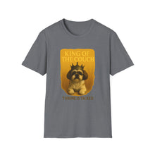 King of the Couch T-Shirt | Lazy Dog Humor Tee, Shih Tzu Royalty Shirt, Funny Pet Dad Gift