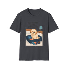 You Are Not Going Without Me T-Shirt (Transparent) | Funny Shih Tzu Tee, Dog Lover Gift, Pet Mom Shirt for Everyday Wear