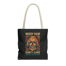 I Speak Fluent Shih Tzu – Neon Funny Dog Tote Bag | Gift for Shih Tzu Moms & Small Dog Lovers