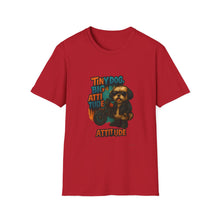 Tiny Dog, Big Attitude T-Shirt | Funny Biker Dog Tee, Shih Tzu Gift, Motorcycle Graphic Shirt for Pet Lovers