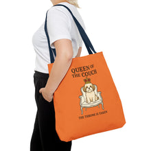 Queen of the Couch – Orange Shih Tzu Tote Bag | Funny Dog Mom Gift | The Throne Is Taken