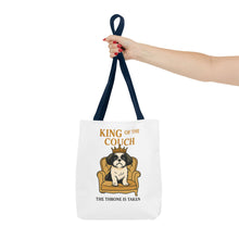 King of the Couch – Funny Shih Tzu Tote Bag | Small Dog Dad Gift | Throne Taken Dog Humor