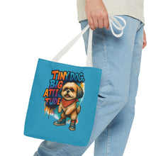 Tiny Dog, Big Attitude – Graffiti Shih Tzu Tote Bag | Bold Dog Lover Gift | Colorful Small Dog Art